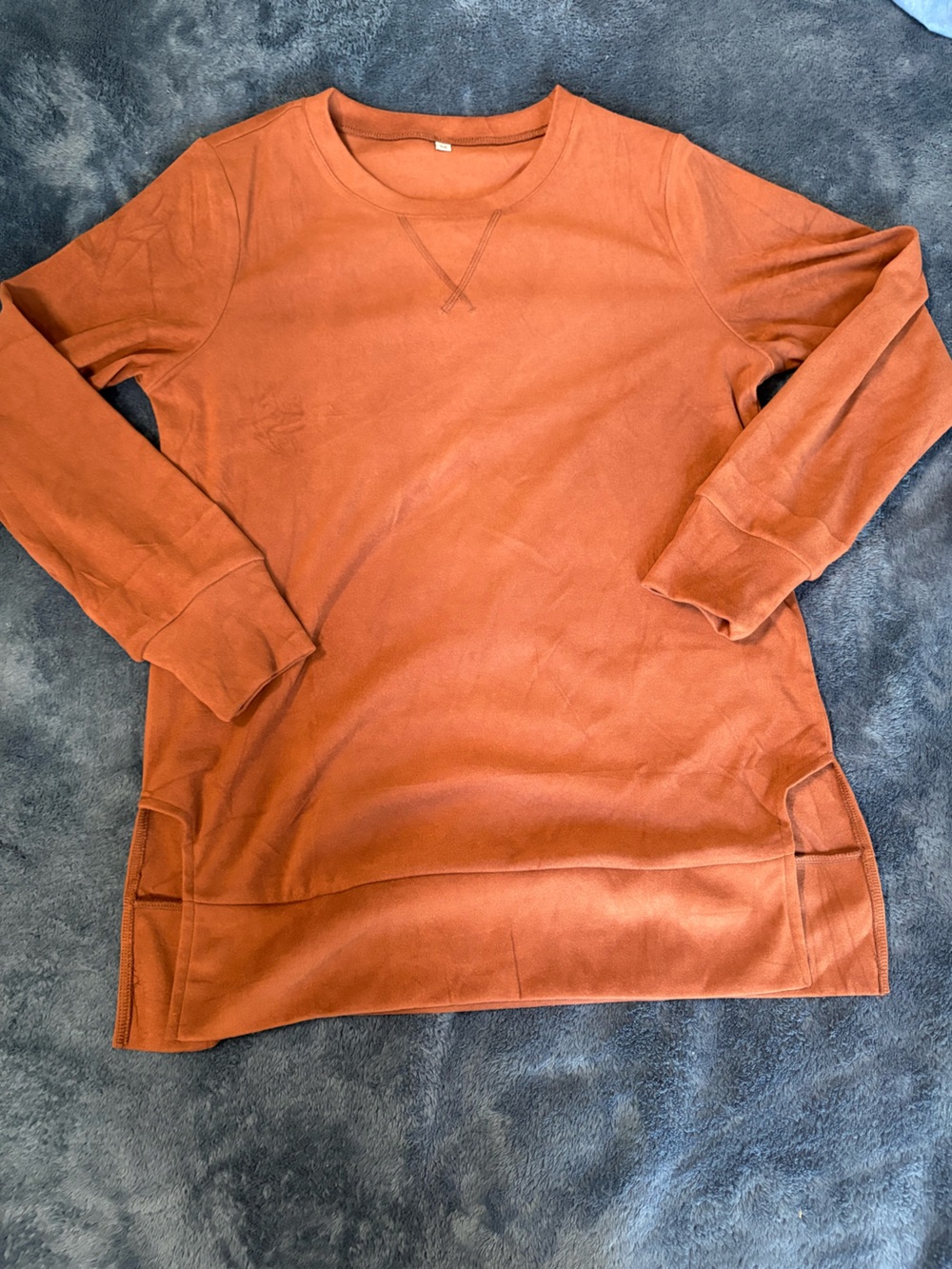 Women’s Amazon Crewneck Sweater - Rust Orange